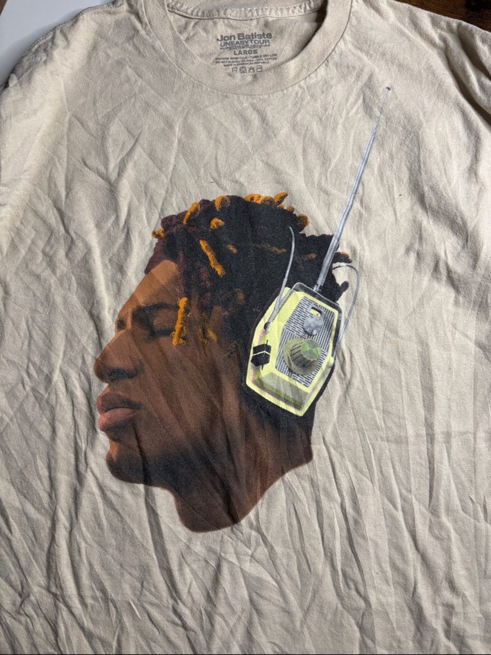 Jon Batiste Graphic Short Sleeve Tee - Cream
